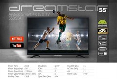 Dreamstar 55 İnç 4k Android Smart Led TV (55DS5A)